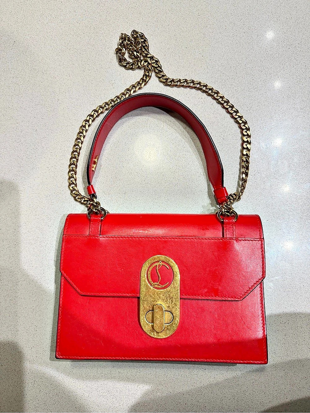 Christian Louboutin Elisa Small Shoulder Bag Red